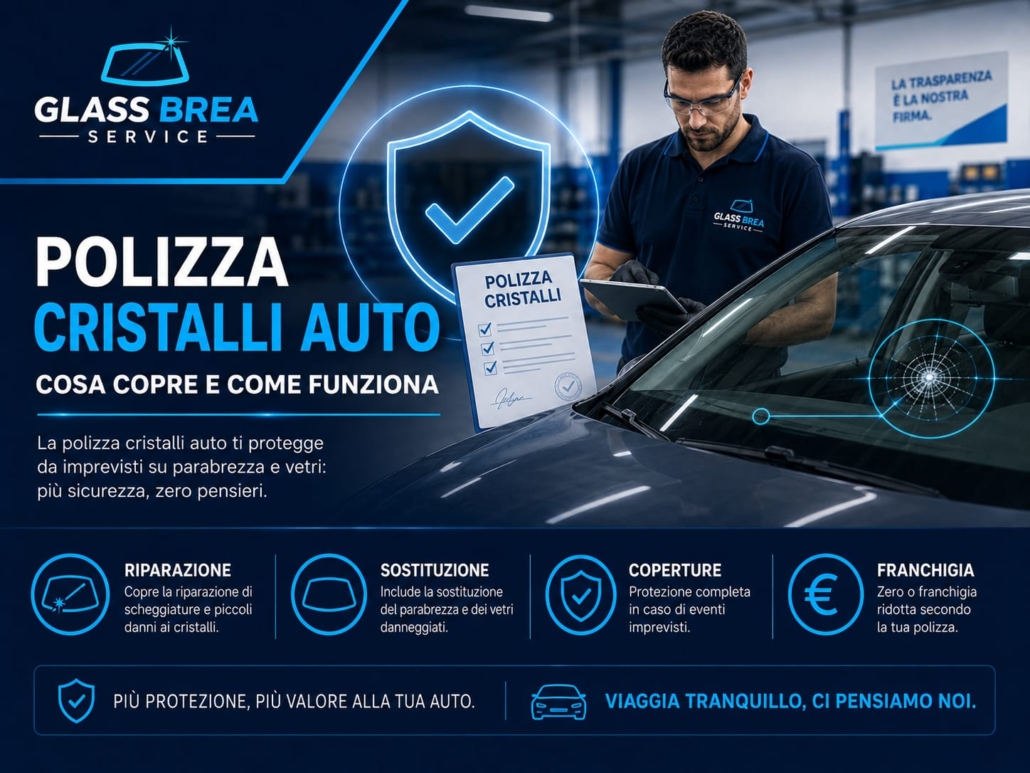 Polizza cristalli auto: come funziona, cosa copre