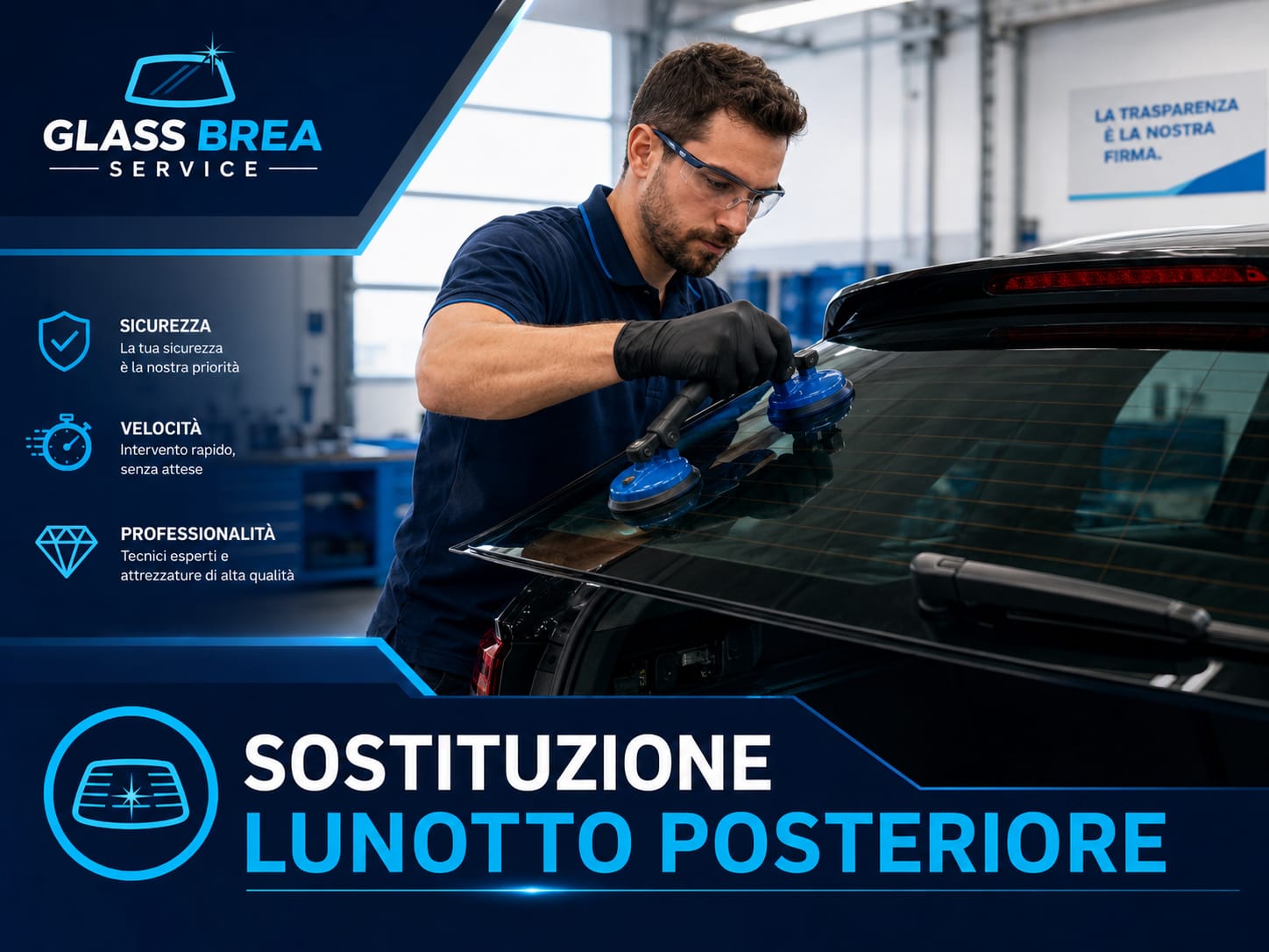 Sostituzione Lunotto Posteriore Sostituzione Lunotto Posteriore