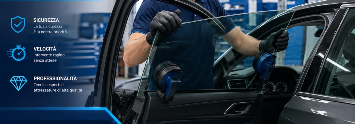Sostituzione Vetri Laterali Auto e Veicoli Commerciali