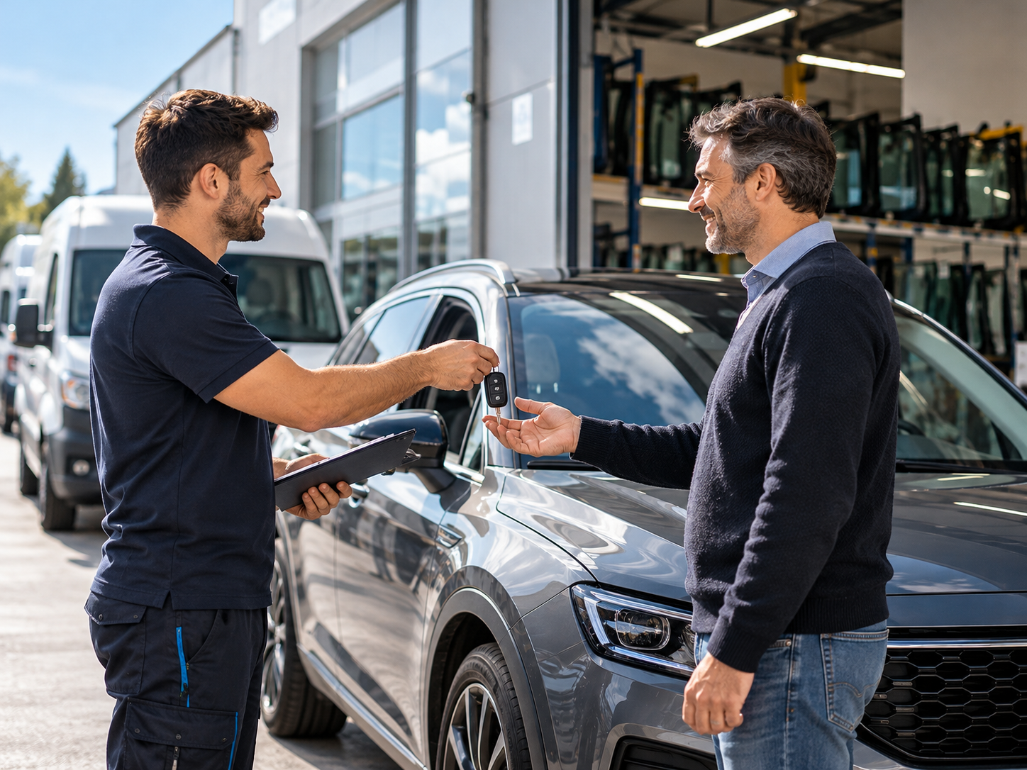 Ritiro del veicolo per la riparazione e sostituzione vetri auto a Bolzano. Ritiro del veicolo con mezzo autorizzato per la sostituzione vetri auto a Bolzano